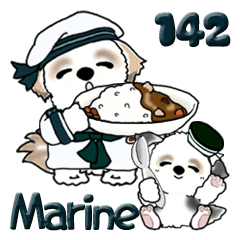 [LINEスタンプ] シーズー犬家族 142『Marin』の画像（メイン）