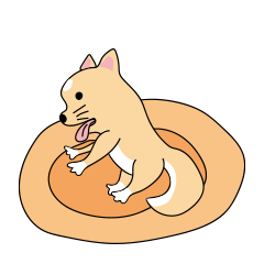 [LINEスタンプ] かわいい子犬 オカ