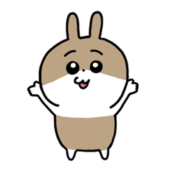 [LINEスタンプ] もものお家のうさぎちゃん