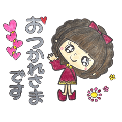 [LINEスタンプ] 【part⑮】毎日使える癒し系女子スタンプ