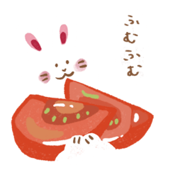 [LINEスタンプ] 朝ごはんうさぎ