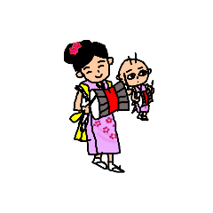 [LINEスタンプ] 旅するケンジ君in岩手01