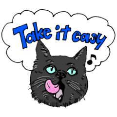 [LINEスタンプ] ツンデレ黒猫の英語スタンプ