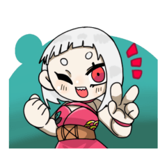 [LINEスタンプ] 前髪切りすぎた女の子のスタンプ