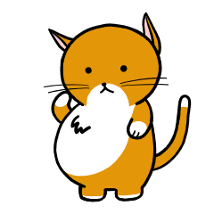 [LINEスタンプ] おにゃかねこ