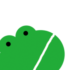 [LINEスタンプ] Green little frog 10