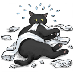 [LINEスタンプ] うちの子黒猫！(にほんねこ)