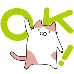 [LINEスタンプ] 適当に動く猫ステッカー