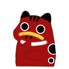 [LINEスタンプ] もふべこ 赤べこ☆普段使いスタンプ