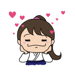 [LINEスタンプ] 合気道好きな女の子5