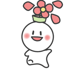 [LINEスタンプ] 花ブーニー