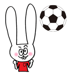 [LINEスタンプ] サッカーがすき！【赤ユニ篇】