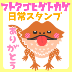 [LINEスタンプ] フトアゴヒゲトカゲ日常スタンプ