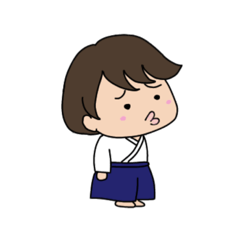 [LINEスタンプ] 合気道好き元気な女の子3