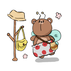 [LINEスタンプ] くまばちスタンプ