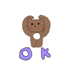 [LINEスタンプ] クマのほっペちゃん♥︎