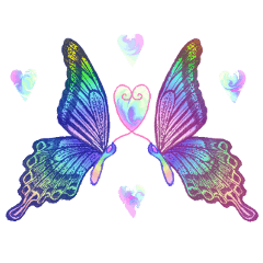 [LINEスタンプ] 蝶と花3
