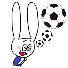 [LINEスタンプ] サッカーがすき！【青ユニ篇】