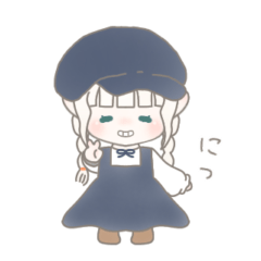 [LINEスタンプ] ゆるっとホワイトガール