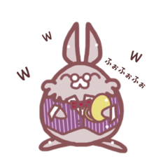 [LINEスタンプ] PonPon  Rabbit  時空屋うさぎ編