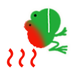 [LINEスタンプ] Green little frog 9