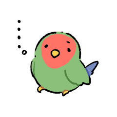 [LINEスタンプ] 日常使える！コザクラインコ（ノーマル）