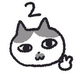 [LINEスタンプ] 猫（ハチワレ）と毎日いっしょ2