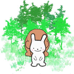 [LINEスタンプ] ラビットセンス 北の動物達