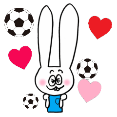 [LINEスタンプ] サッカーがすき！【水色ユニ篇】