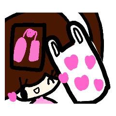 [LINEスタンプ] 乱暴なすず本 恋愛②の直前