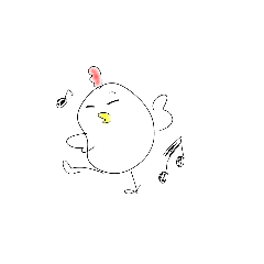 [LINEスタンプ] いっぴきのにわとり