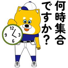 [LINEスタンプ] 野球をがんばる柴犬2