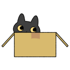 [LINEスタンプ] ゆるい黒猫スタンプ（文字なし）