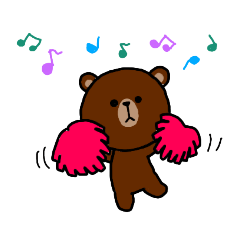 [LINEスタンプ] ブラウンの夏