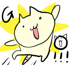 [LINEスタンプ] 元気猫うさぎスタンプ