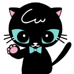 [LINEスタンプ] 黒猫ミミの敬語な挨拶 vol.1の画像（メイン）