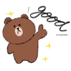 [LINEスタンプ] BROWN＆FRIENDS英語で日常スタンプ