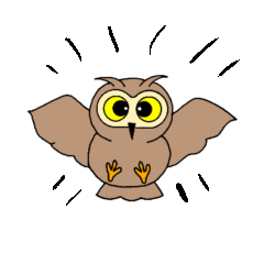 [LINEスタンプ] ミミズクのシンプルトーク