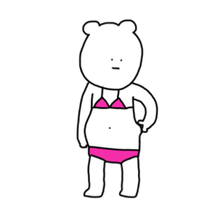 [LINEスタンプ] 夏を楽しみたいクマ