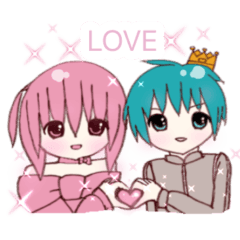 [LINEスタンプ] 王子さまと姫♡スタンプ