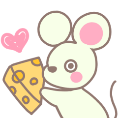 [LINEスタンプ] ねずみのチュチュ