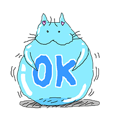 [LINEスタンプ] みずねこちゃん