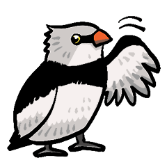 [LINEスタンプ] 鳥類の生態系