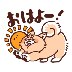 [LINEスタンプ] ぽっちゃり柴犬K