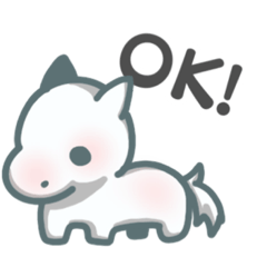 [LINEスタンプ] しろいおうま
