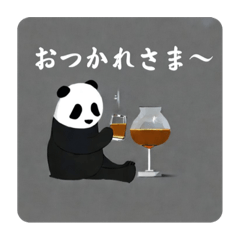 [LINEスタンプ] ウイスキーパンダ