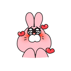 [LINEスタンプ] うさぎさん。(無口)