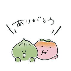 [LINEスタンプ] ふきのとうと、もも