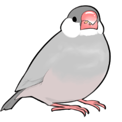 [LINEスタンプ] みんなのふくふく文鳥3