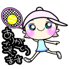 [LINEスタンプ] テニスガール・日常会話